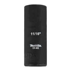 Makita A-99596 11/16 Inch Deep Well Impact Socket, 3/8 Inch Drive