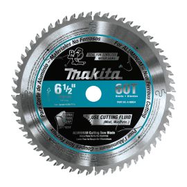 Makita A-99954 6-1/2 Inch 60T Carbide-Tipped Ultra-Thin Kerf Saw Blade, Aluminum