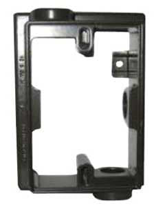 BWF EXF75-2V Box Extension Adapter, 5-1/4 in L, 3-1/2 in W, 1-Gang, Gray