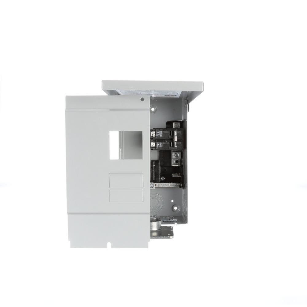 100 Amp 2-Space 4-Circuit Main Breaker Outdoor Rated Trailer Panel