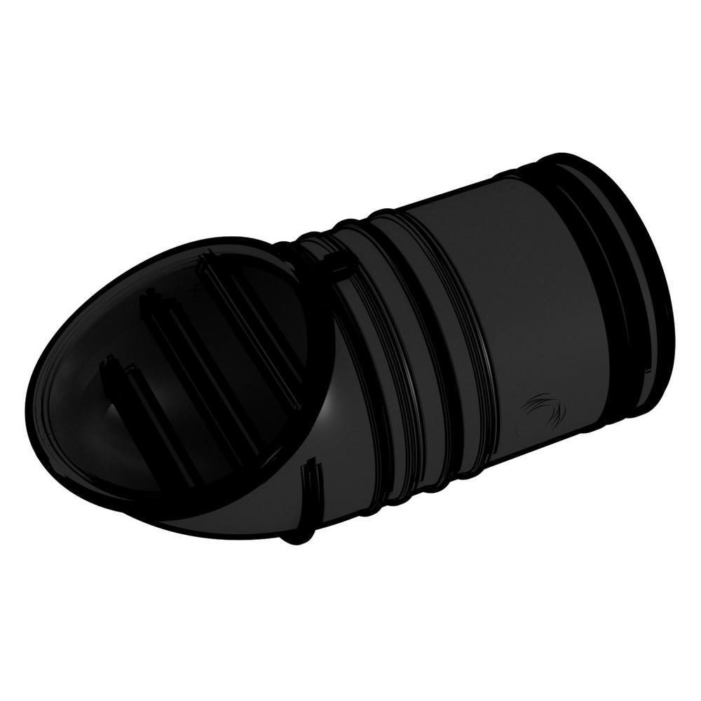 2 in. / 4 in. Plastic Condensing 45-Degree Vent Diverter Nose