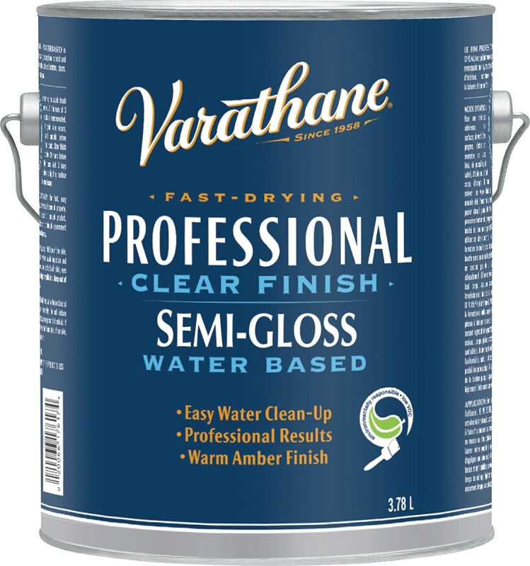 Varathane 248017 Finish, Semi-Gloss, Clear, Liquid, 3.78 L