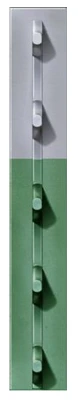 Green Studded T-post With Aluminum Top, Six And One-half Feet By One And One-third Inches