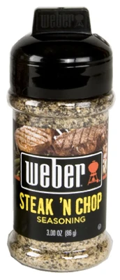 Steak And Chop Seasoning, 2.5 Ounce Bottle