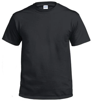 Black Cotton Short-sleeve T-shirt Size Extra Extra Large