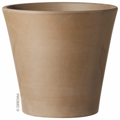 Cono Planter, Moka Terra Cotta Clay, 8-in.