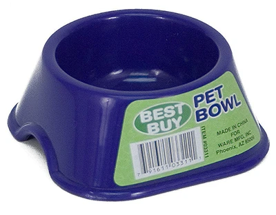 Best Buy Small Pet Bowls Assorted Colors Durable Plastic Non-slip Base
