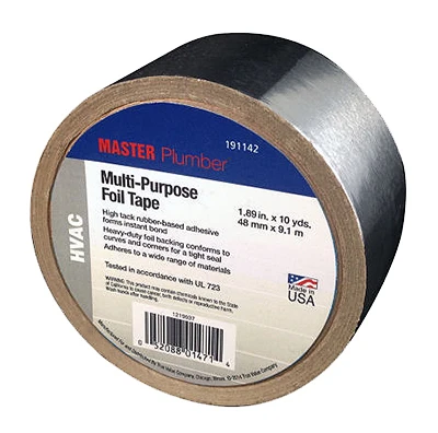 Multi-purpose Hvac Foil Tape For Heating, Ventilation, And Air Conditioning Applications