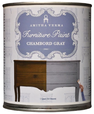 Chalk Finish Paint Chambord Gray 1 Quart