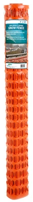 Heavy-duty Orange Snow Fence, 4 Feet By 50 Feet, Durable Plastic Mesh