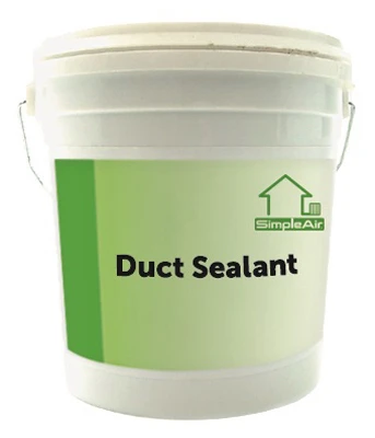 Duct Sealant, 1 Gallon Container, Air Tight And Weather Resistant