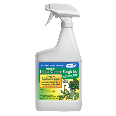 Liquid Copper Fungicide Spray, 32 Ounce Ready To Use Bottle