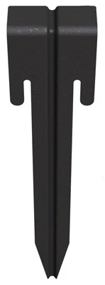 Edging Stakes, Black Steel, 10.5-in., 3-pk.