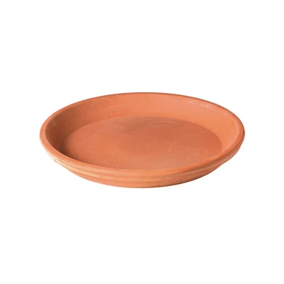 Clay Saucer, Terra Cotta Clay, 6-in.
