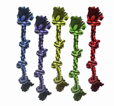 Nut Shaped Knot Rope Dog Toy Durable Chew Play Accessory