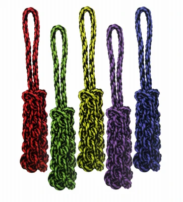 Rope Tug Dog Toy, Durable 16 Inch Natural Cotton Rope For Interactive Play
