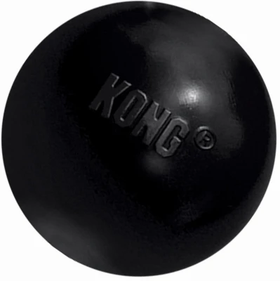 Extreme Ball Dog Toy For Medium And Large Dogs, Black, 3 Inch Diameter
