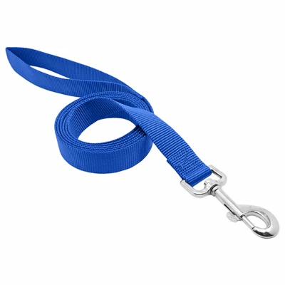 Nylon Dog Leash, Blue, 1-in. X 6-ft.