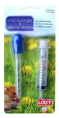 Pet Medicine Dropper And Syringe Combo Set, 3 Milliliter And 10 Milliliter Capacity