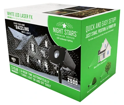 Night Stars Led Laser Effects Light Projector With Rotating Feature