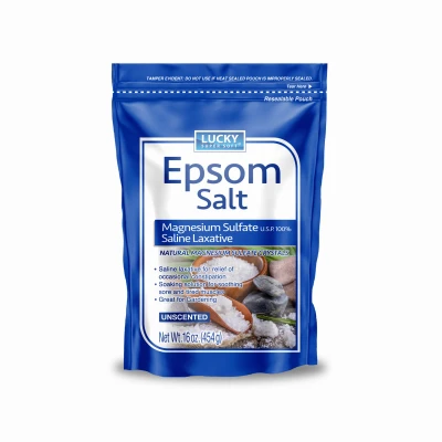 Magnesium Sulfate United States Pharmacopeia Grade Epsom Salt, 16 Ounce Container