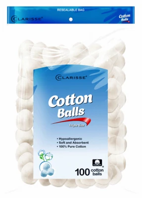 Pure Cotton Balls, 100-ct.