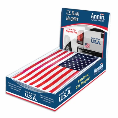 United States Patriotic Flag Magnet, Five By Eight Inches