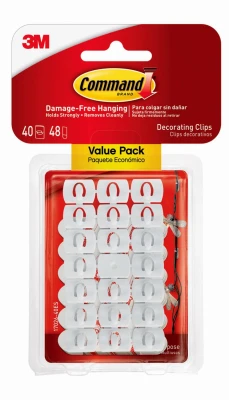 Decorating Clips Value Pack White 40 Clips 48 Strips Per Pack
