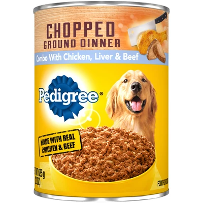 Dog Food, Chopped Combo, 22 Oz. Can