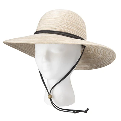 Women's Wide Brim Sun Hat In Earth Stone Color For Outdoor Protection