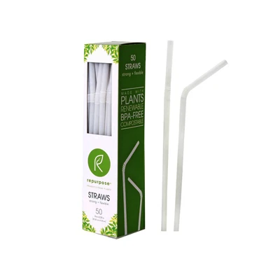 Kitchen Straws, Compostable, 50-ct.