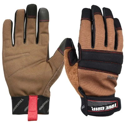 Hi-dexterity Work Gloves For Men Extra Large, Duck Canvas Material