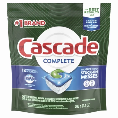 Complete Actionpacs Dishwasher Detergent Pods, Fresh Scent, 16-ct.