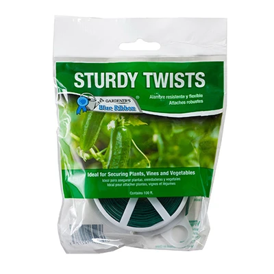Sturdy Twists Plastic-coated Plant Wire, 100 Feet Length, Durable Garden Support