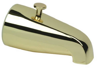Brass Bathtub Diverter Spout Durable Metal Construction Fits Standard Plumbing Fixtures