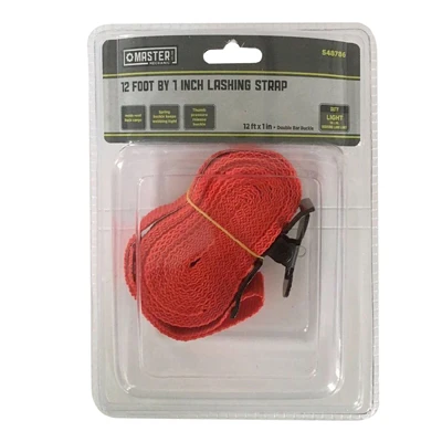 Lashing Strap 1 Inch By 12 Feet Heavy Duty Tie Down Strap