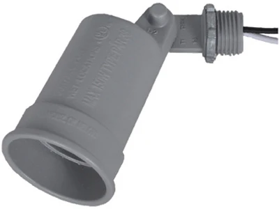 Gray Weatherproof Porcelain Lampholder Socket For Outdoor Use