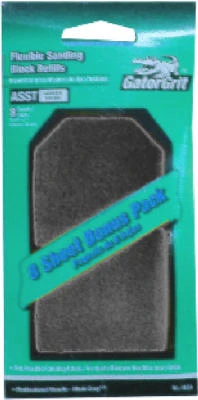 Waterproof Hook & Loop Sanding Block Refill Sheets, 8-pk.