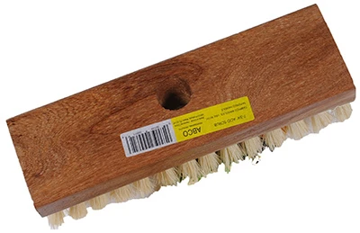 7 And 3 Quarter Inch Acid Scrub Brush With Tapered Hole Wood Block And 1 Inch Tampico Bristles