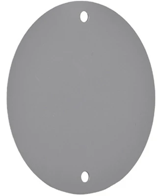 Gray Weatherproof Round Blank Cover For Electrical Boxes