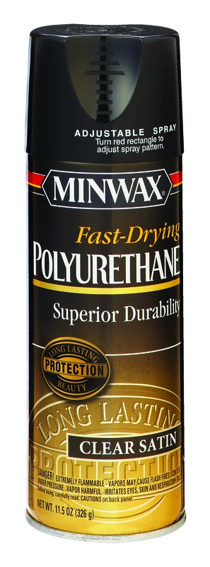 Aerosol Satin Polyurethane Finish Spray, 11.5 Ounce Can