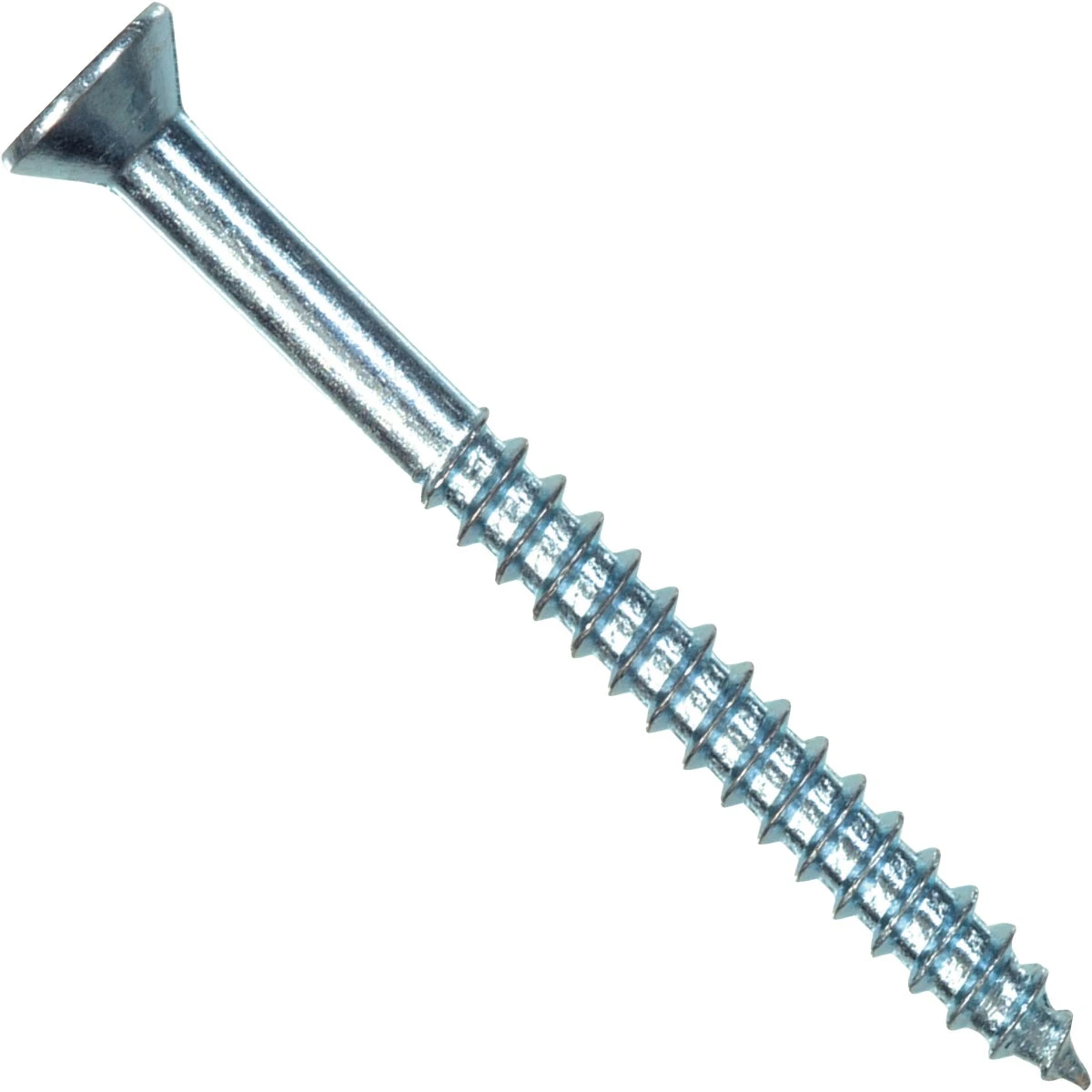 Wood Screws, Zinc, #8 X 2.5-in., 100-pk.
