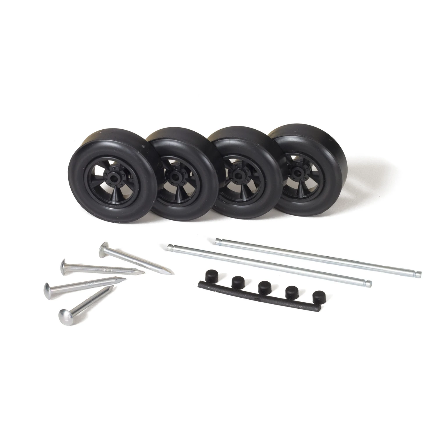 P347 Custom Racing Wheels With Decals For Pinewood Derby Cars