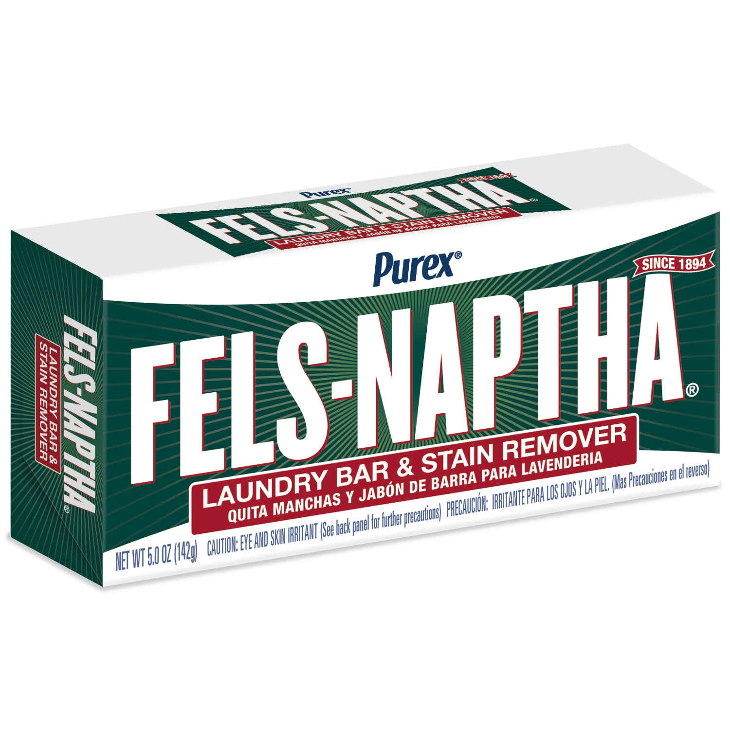 Fels-naptha Laundry Bar & Stain Remover, 5 Oz.