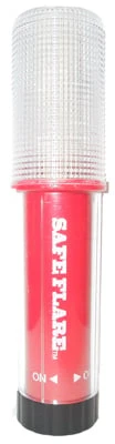 Development Sf-777 6-inch Handheld Red Led Safety Light, Battery-operated