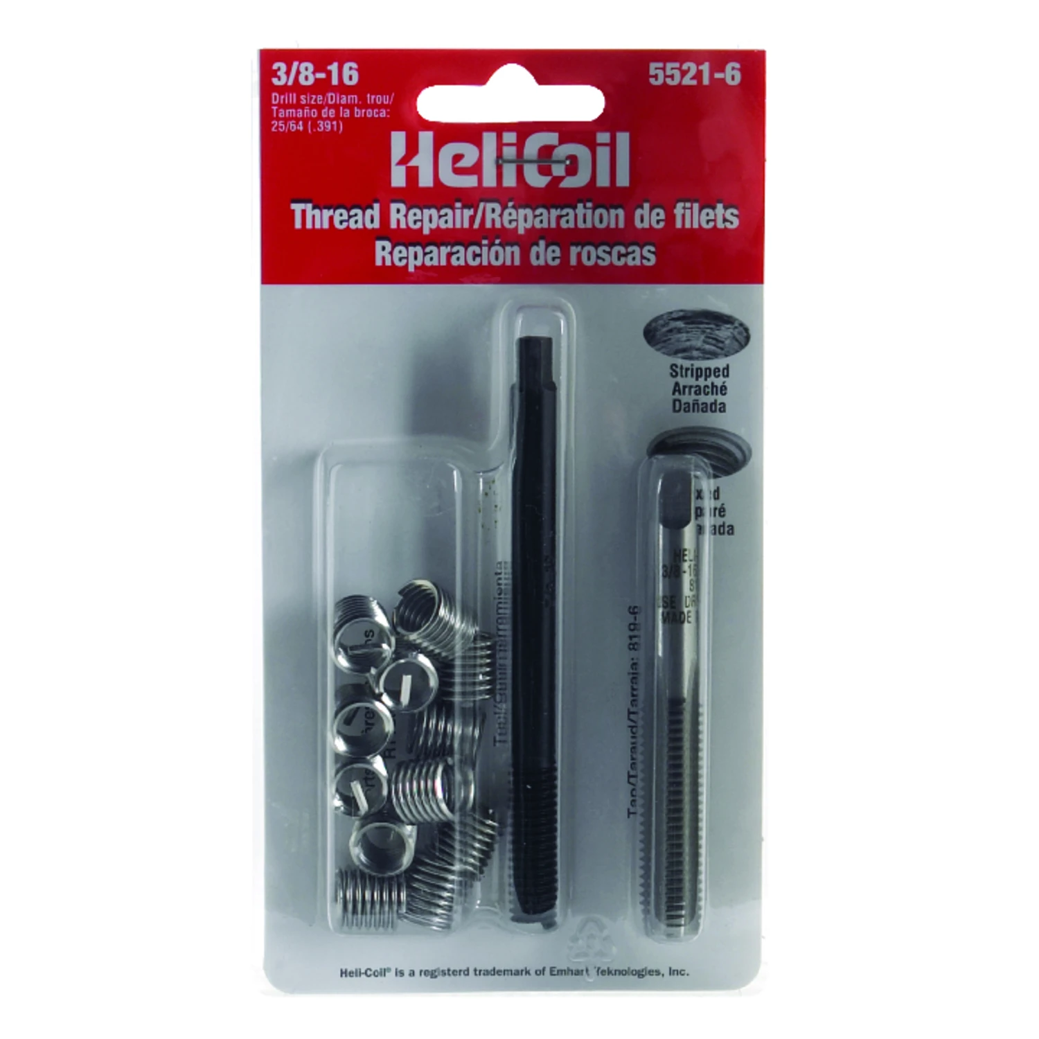 Thread Repair Kit For 3/8-16 Coarse Threads