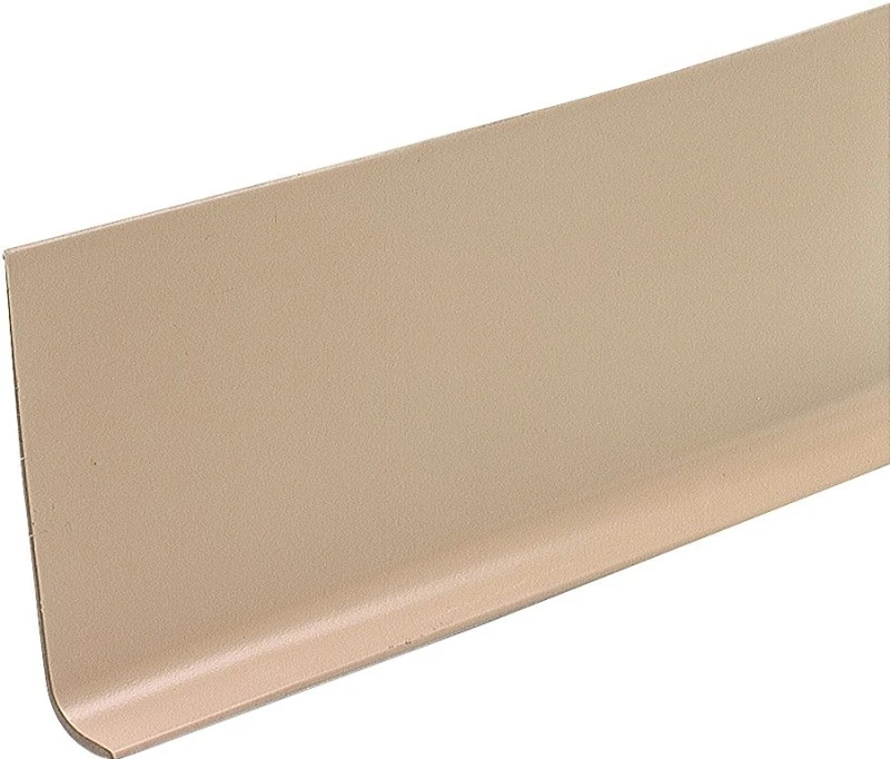 4 Inch By 4 Foot Beige Vinyl Wall Base Molding