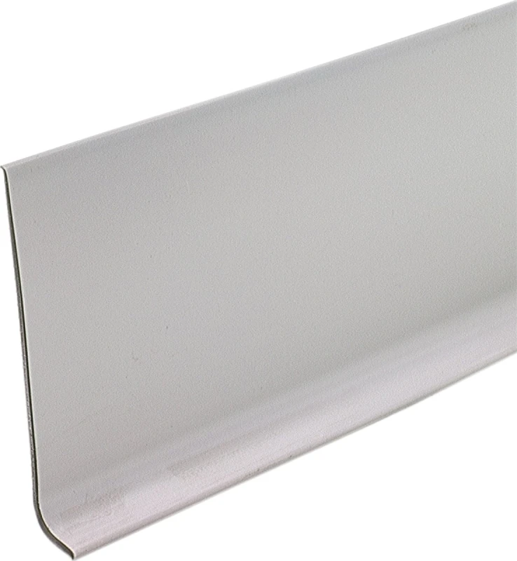 4 Inch By 4 Foot Silver Gray Vinyl Wall Base Molding