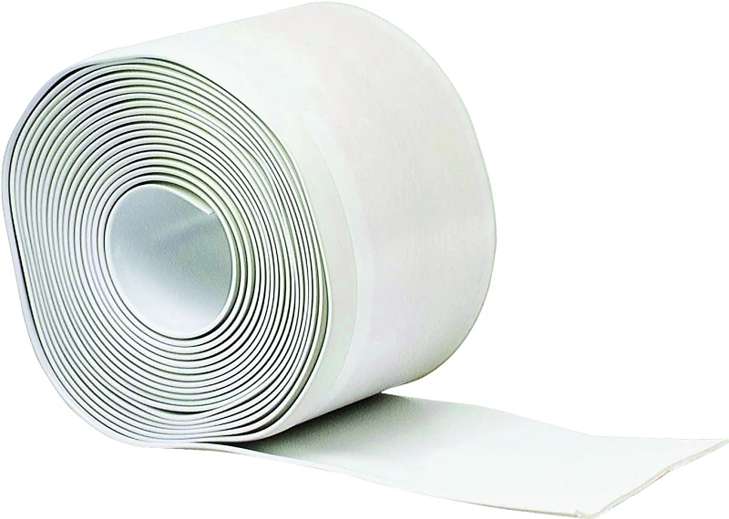 4 Inch By 20 Foot White Vinyl Adhesive Wall Base Molding