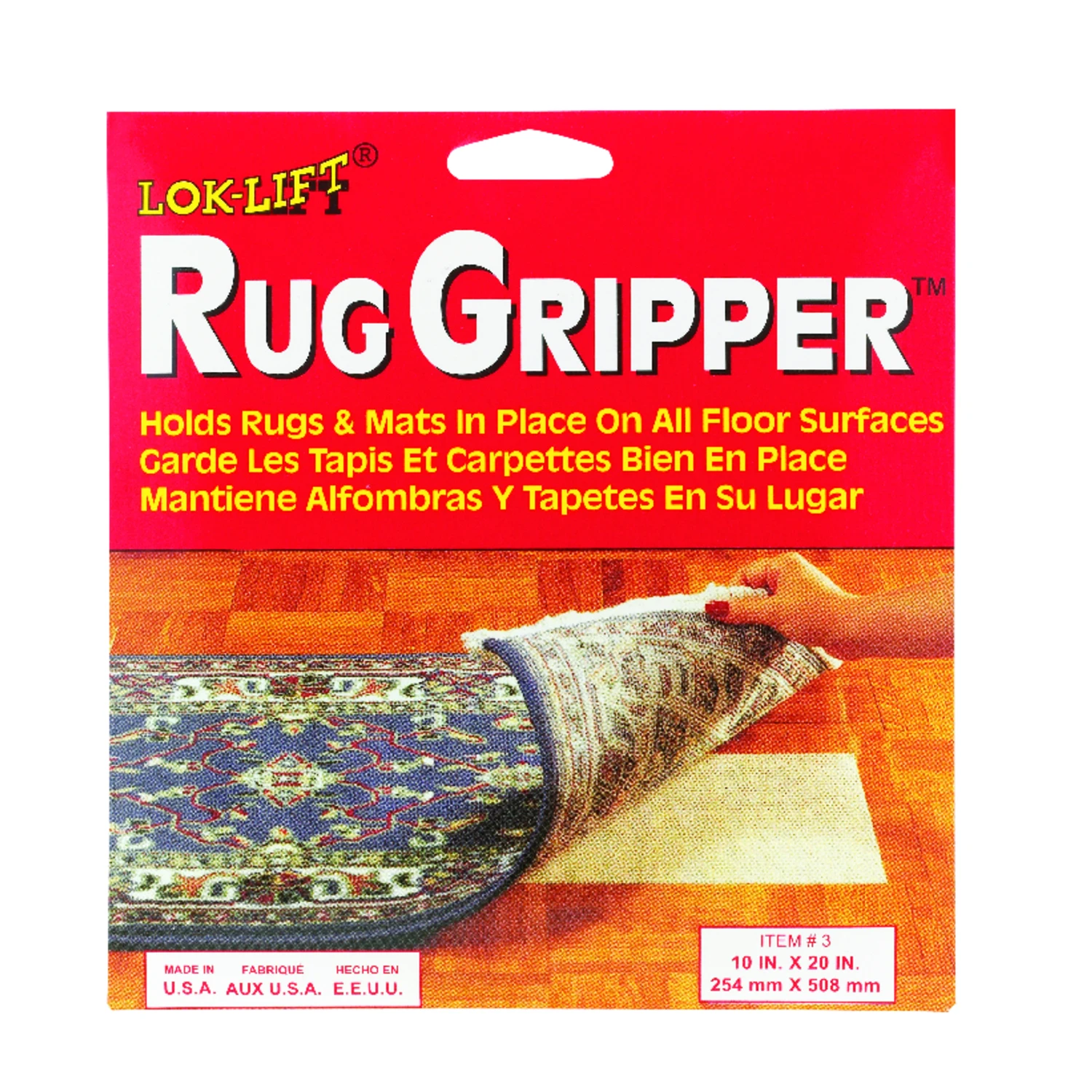 Rug Gripper Tape, 10 Inches By 20 Inches, Non-slip Adhesive Backing